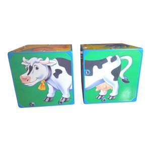 RARE 1995 Animal Magic Talking Blocks Vintage Cap Toys Collectible Educational S